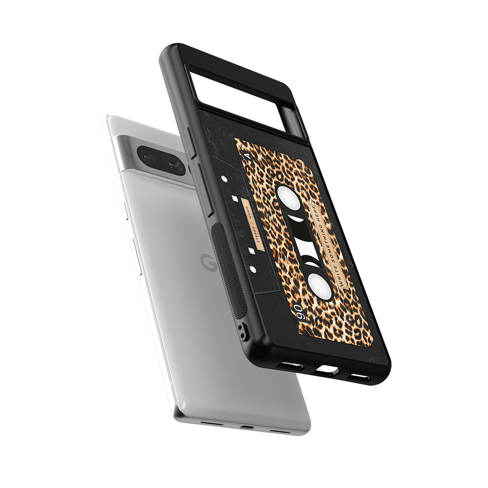 Leopard Skin Cassette Tape Personalized Google Phone Case