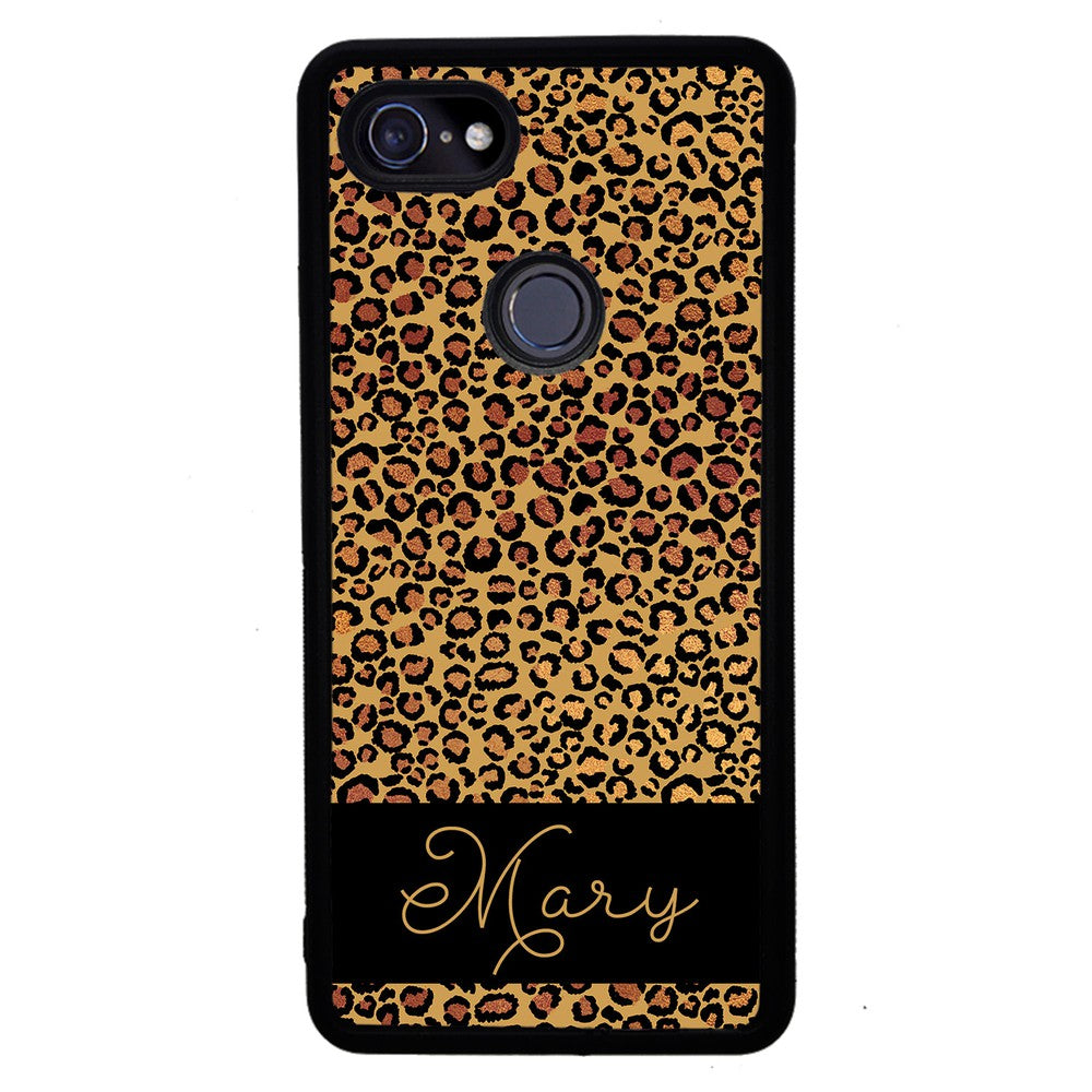 Leopard Skin Personalized Google Phone Case