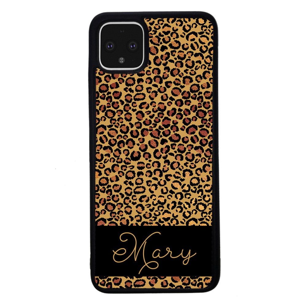 Leopard Skin Personalized Google Phone Case