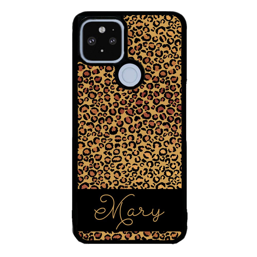 Leopard Skin Personalized Google Phone Case