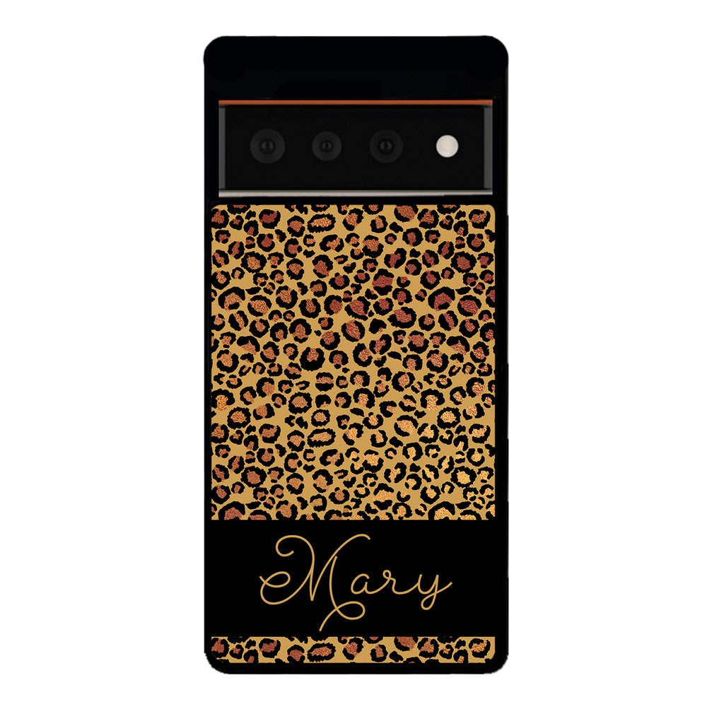 Leopard Skin Personalized Google Phone Case