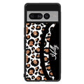 Leopard Moon Curve White and Gold Personalized Google Phone Case