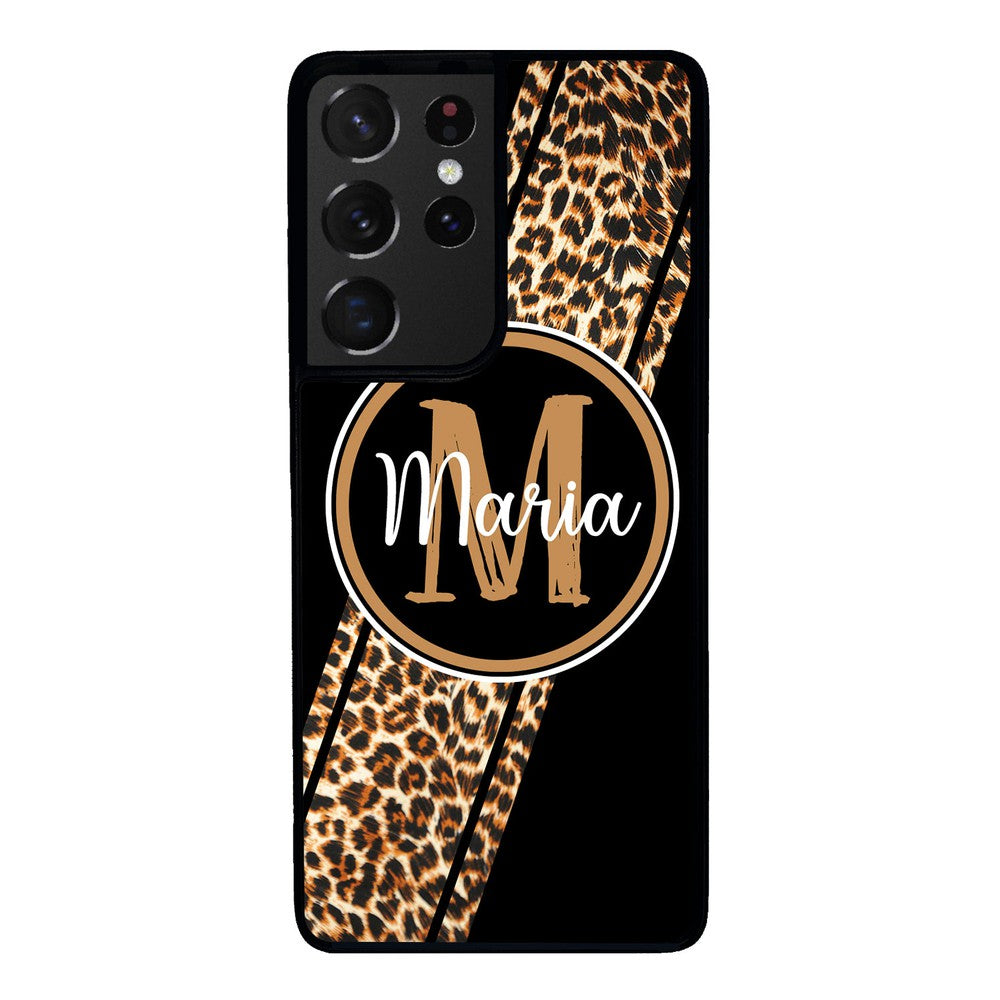 Leopard Animal Skin Stripe Personalized Samsung Phone Case