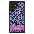 Pink and Blue Leopard Skin Personalized Samsung Phone Case