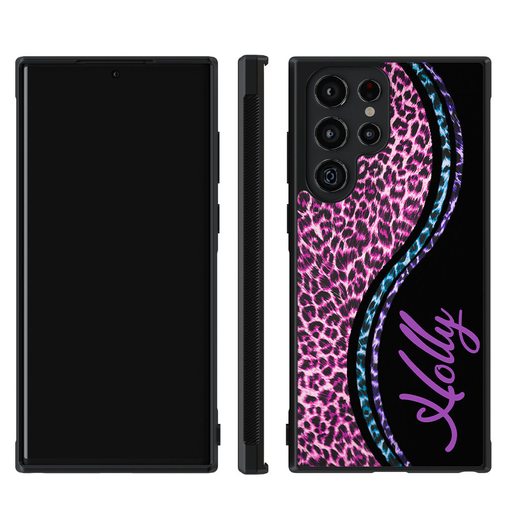 Colorful Leopard Curvy Personalized Samsung Phone Case