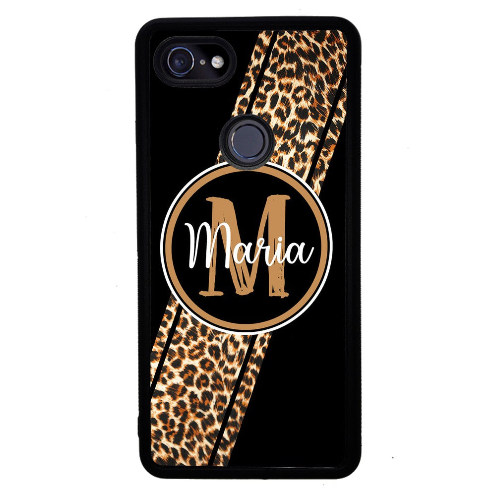 Leopard Animal Skin Stripe Personalized Google Phone Case