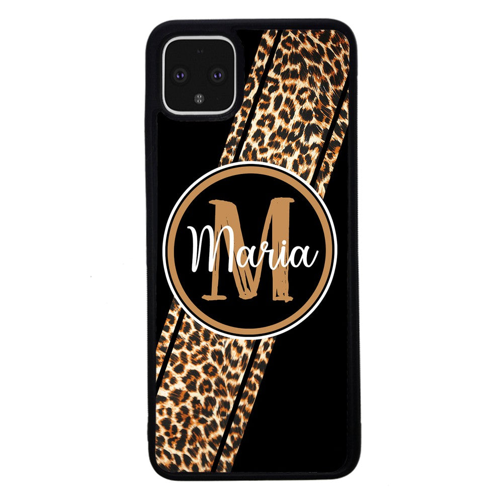 Leopard Animal Skin Stripe Personalized Google Phone Case