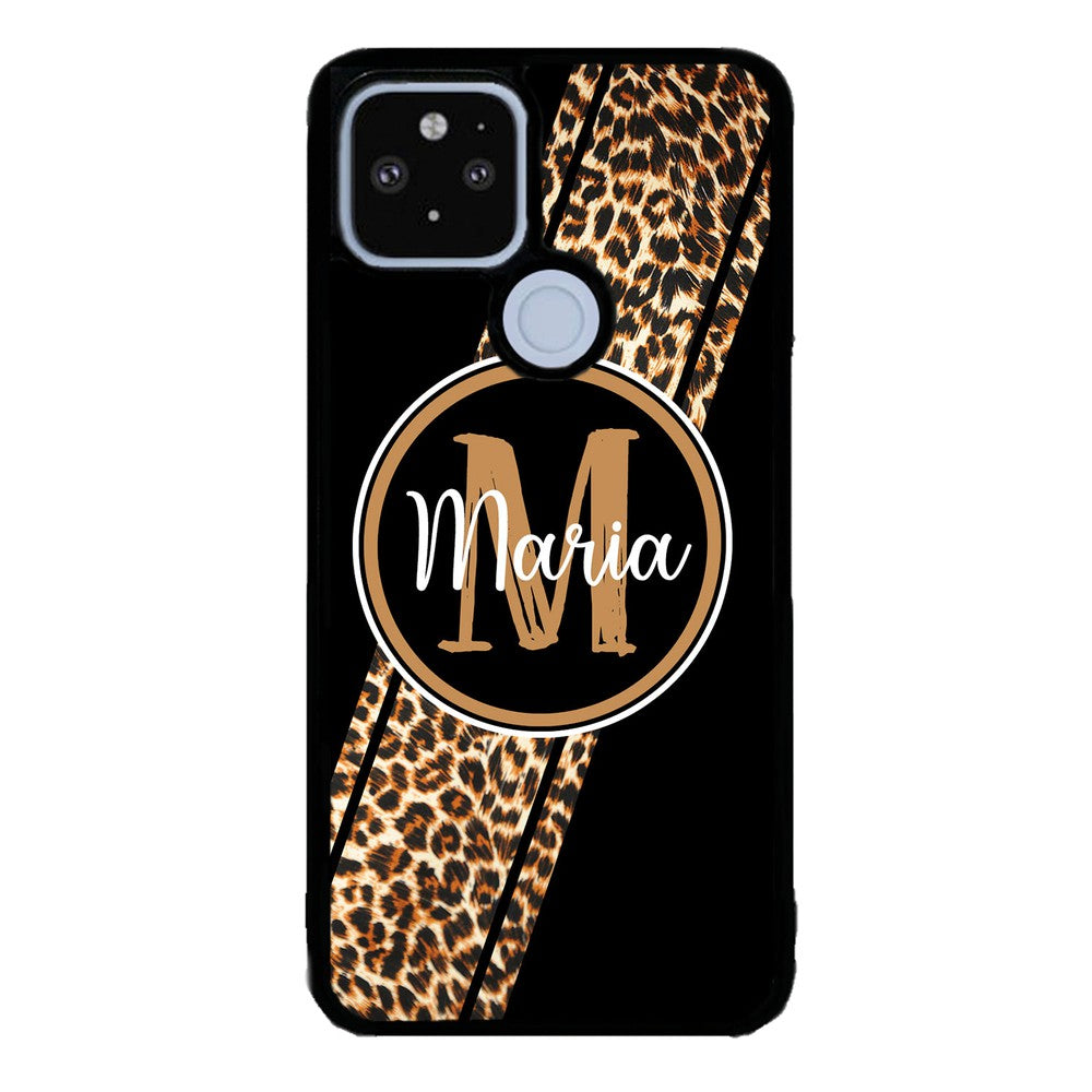 Leopard Animal Skin Stripe Personalized Google Phone Case