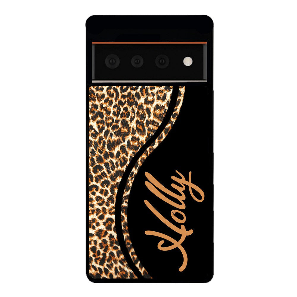 Leopard Curvy Personalized Google Phone Case