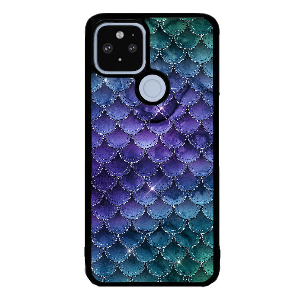 Purple Shine Mermaid Scales Google Phone Case