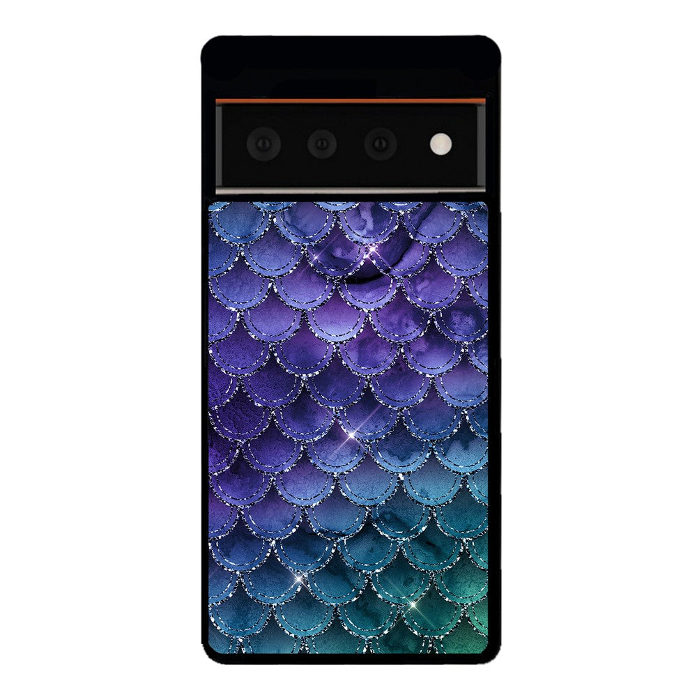 Purple Shine Mermaid Scales Google Phone Case