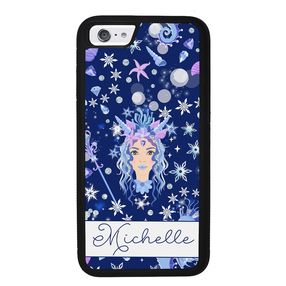 Goddess Mermaid Princess Personalized Apple iPhone Case