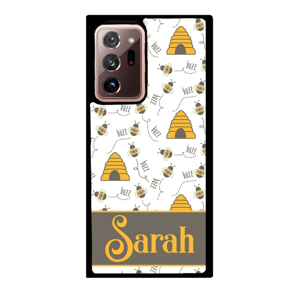 Honey Bee and Hive Personalized Samsung Phone Case