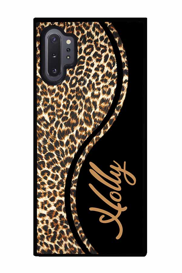 Leopard Curvy Personalized Samsung Phone Case