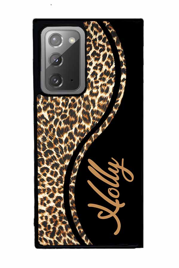Leopard Curvy Personalized Samsung Phone Case