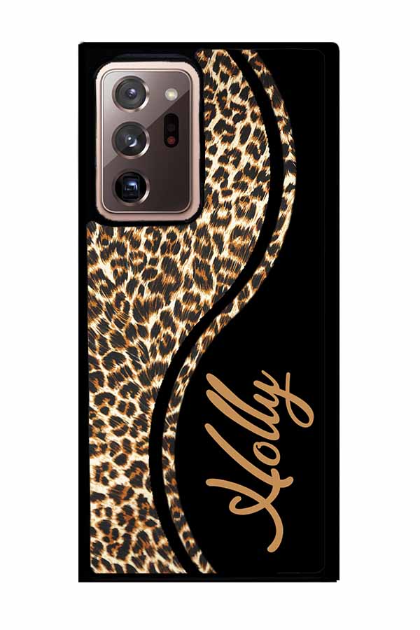 Leopard Curvy Personalized Samsung Phone Case