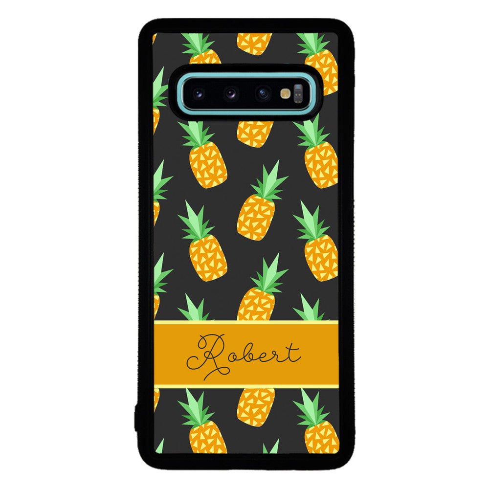Pineapple Pattern Personalized Samsung Phone Case