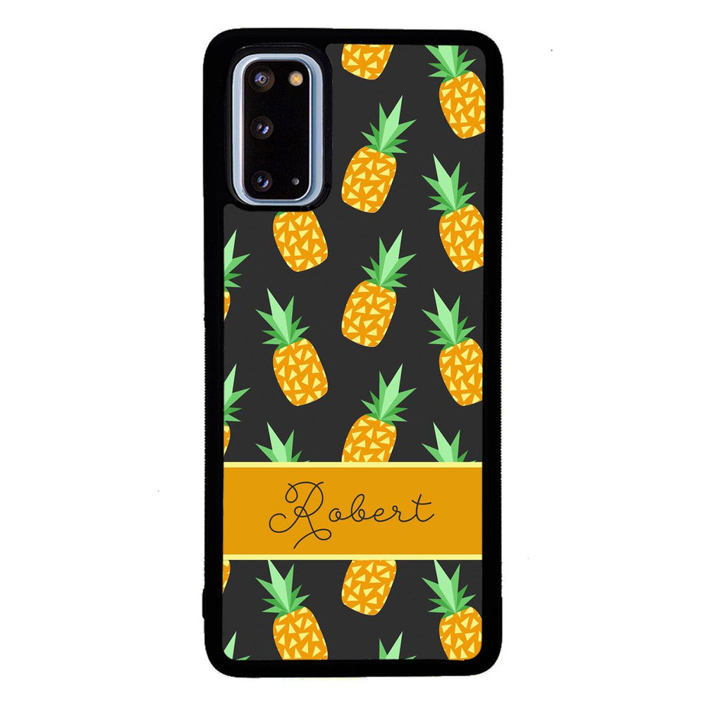 Pineapple Pattern Personalized Samsung Phone Case