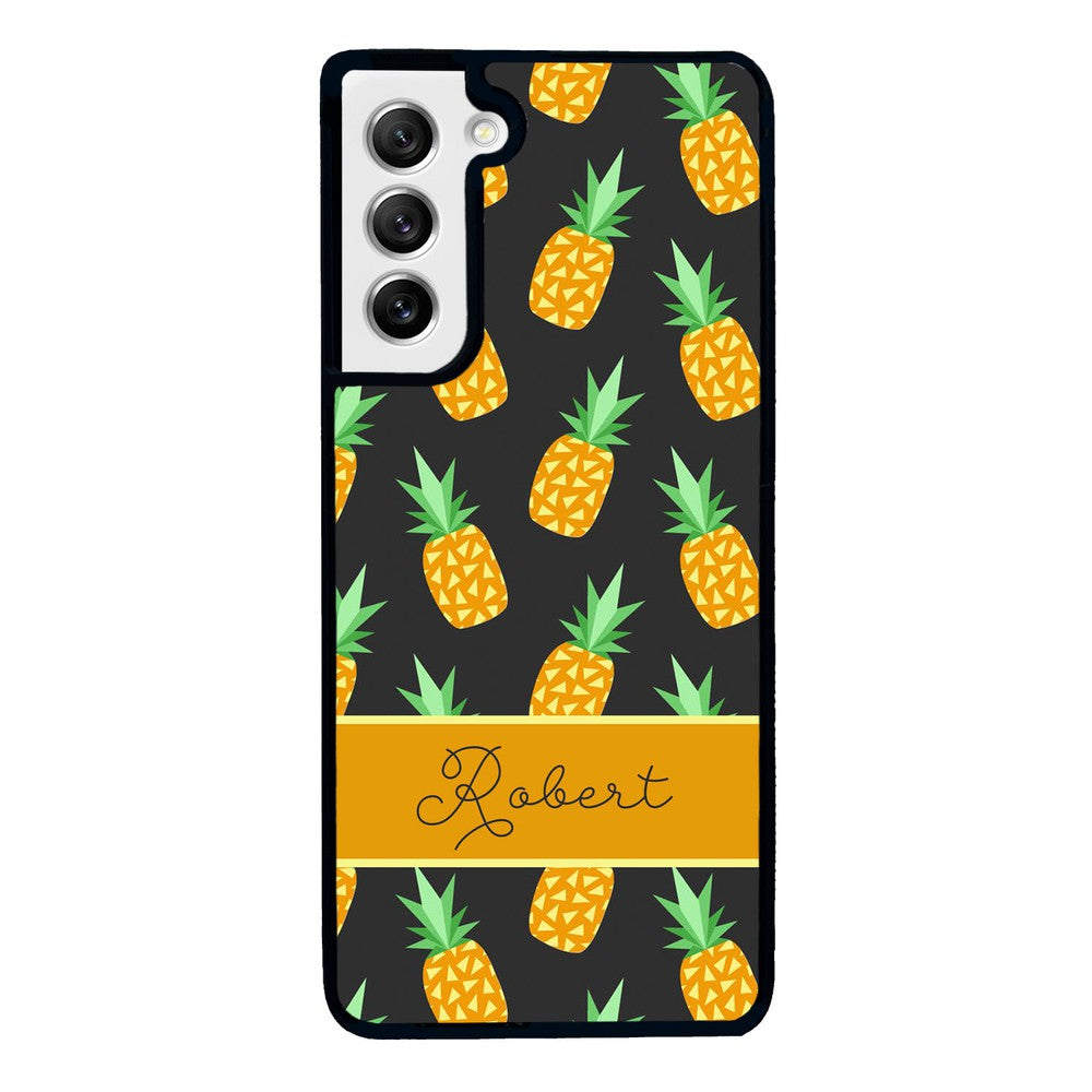 Pineapple Pattern Personalized Samsung Phone Case