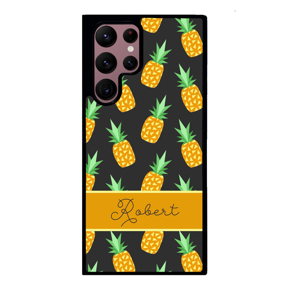 Pineapple Pattern Personalized Samsung Phone Case