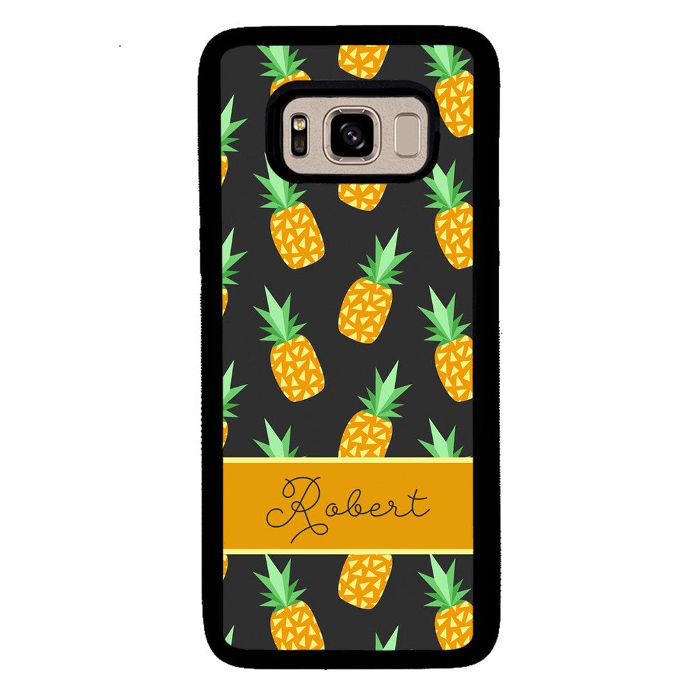 Pineapple Pattern Personalized Samsung Phone Case