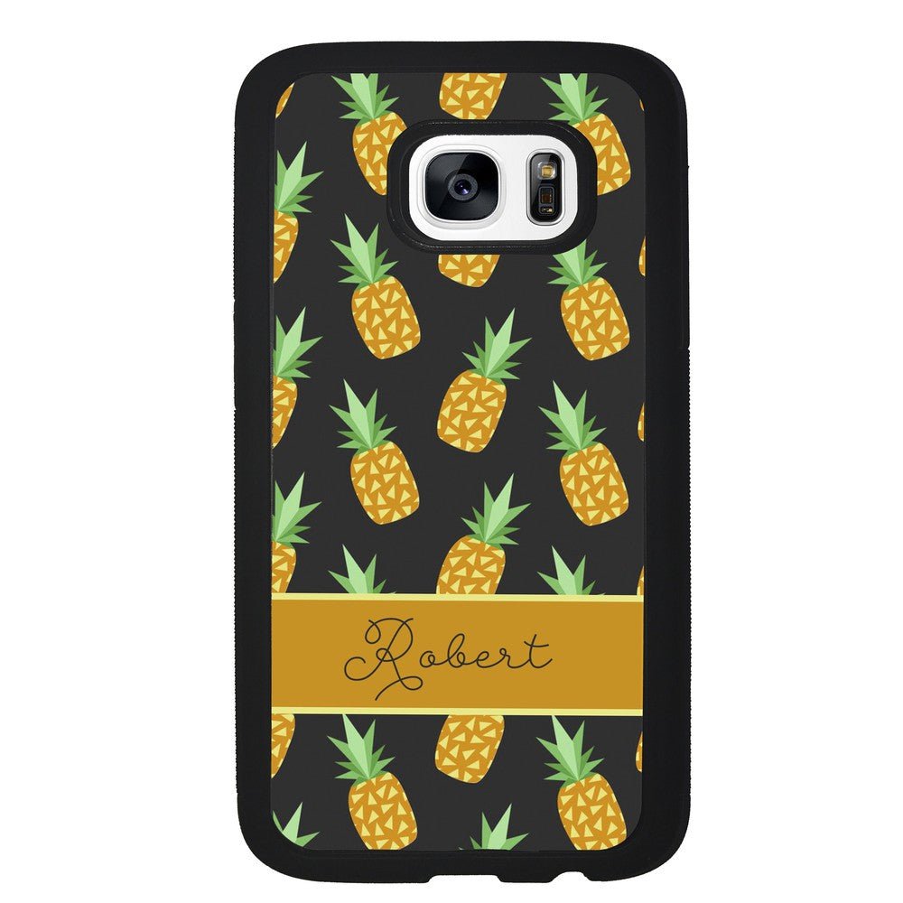 Pineapple Pattern Personalized Samsung Phone Case