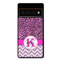 Pink Leopard Silver Glitter Personalized Google Phone Case