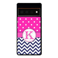 Pink Polka Dots Blue Chevron Personalized Google Phone Case