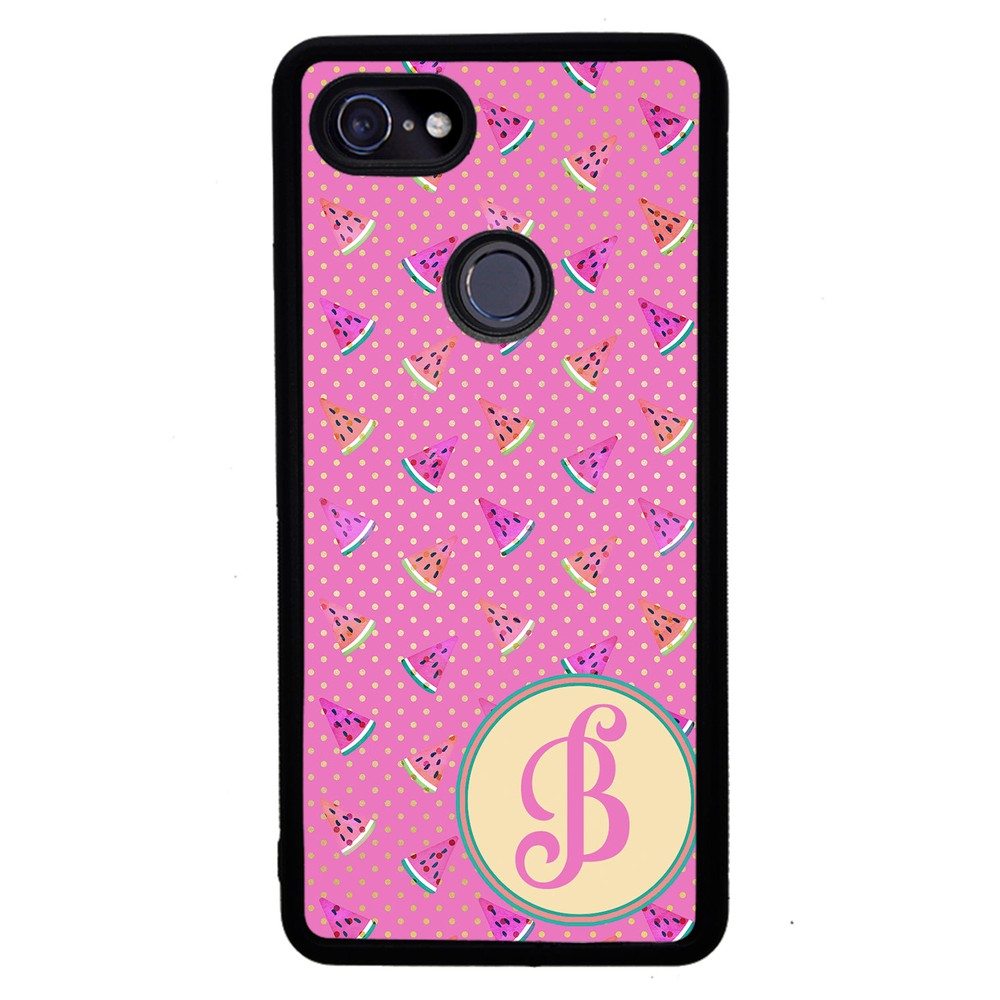 Pink Watermelon Initial Google Phone Case