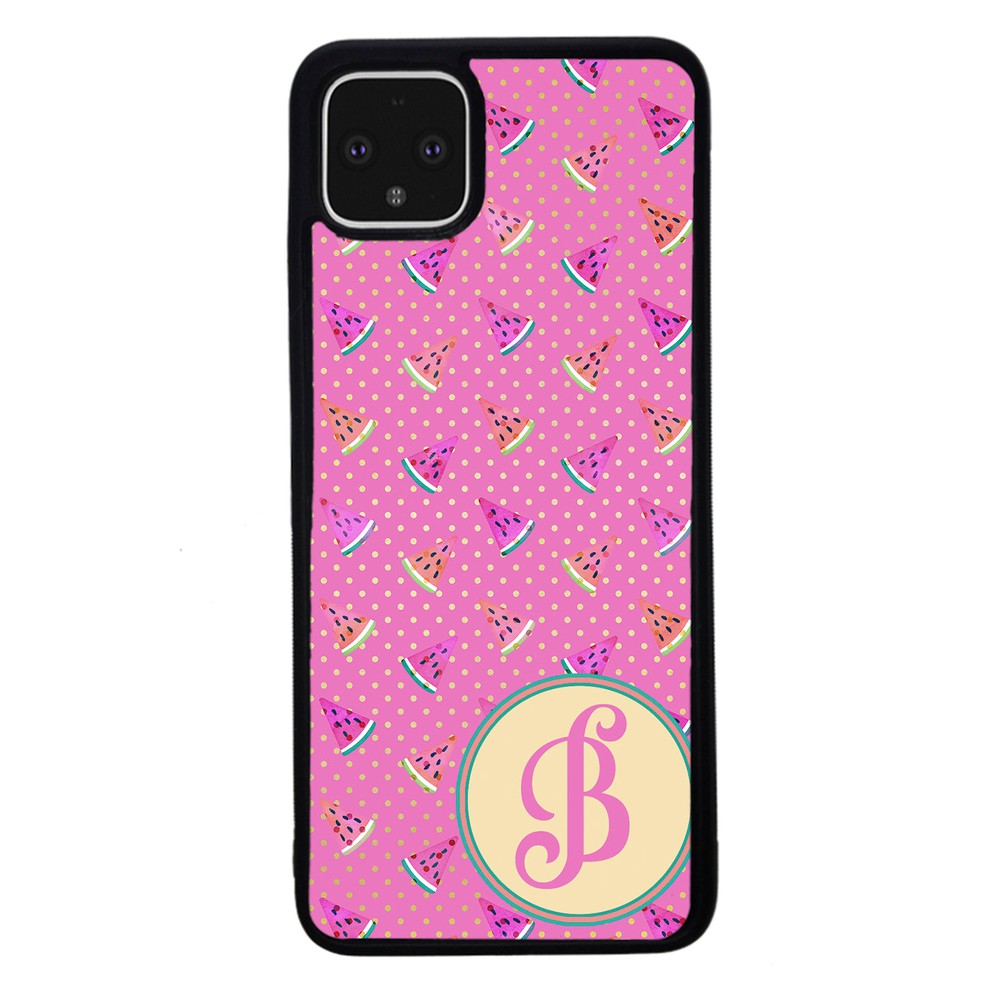 Pink Watermelon Initial Google Phone Case