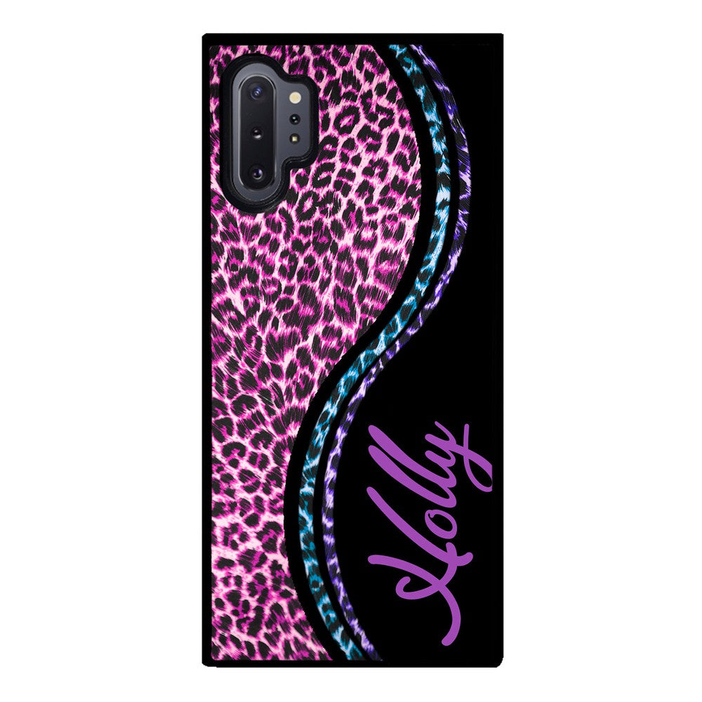 Colorful Leopard Curvy Personalized Samsung Phone Case