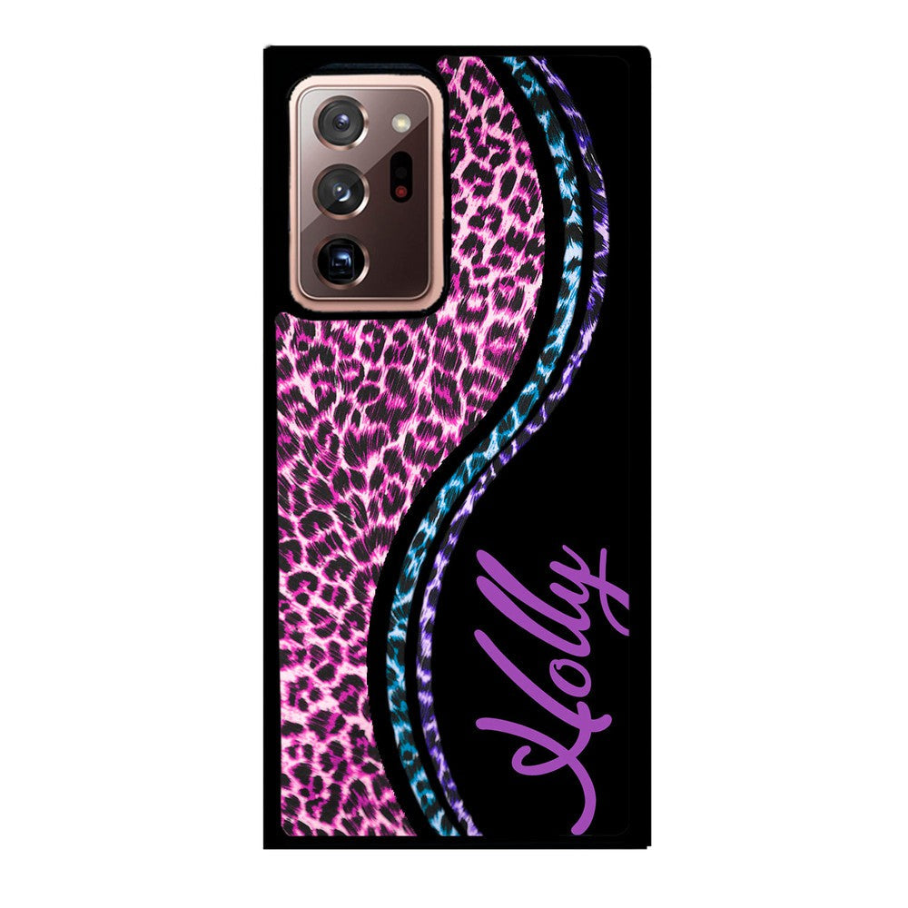 Colorful Leopard Curvy Personalized Samsung Phone Case