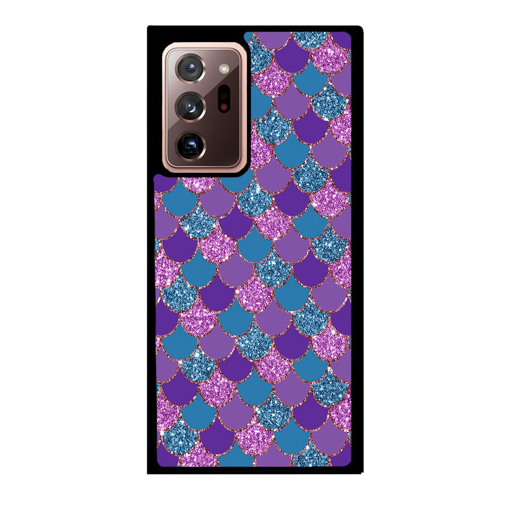 Purple Teal Gold Mermaid Scales Samsung Phone Case