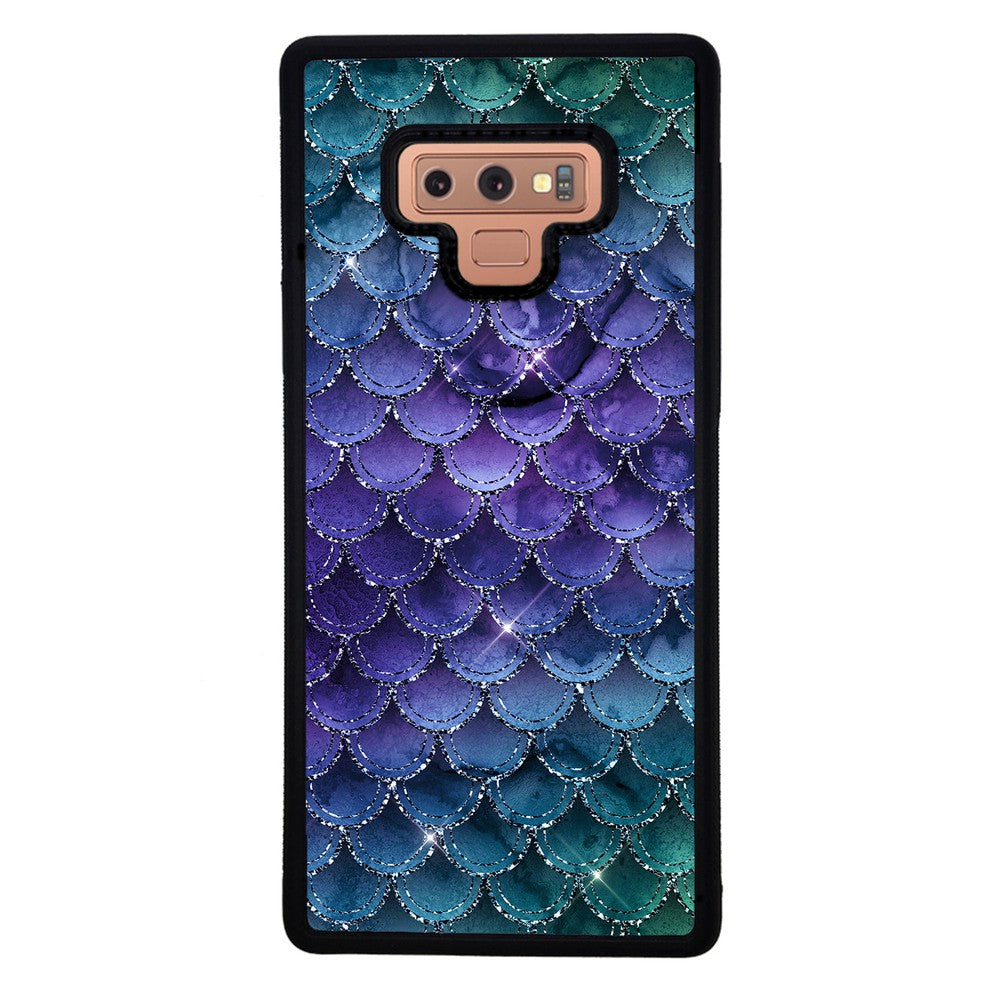 Purple Shine Mermaid Scales Samsung Phone Case