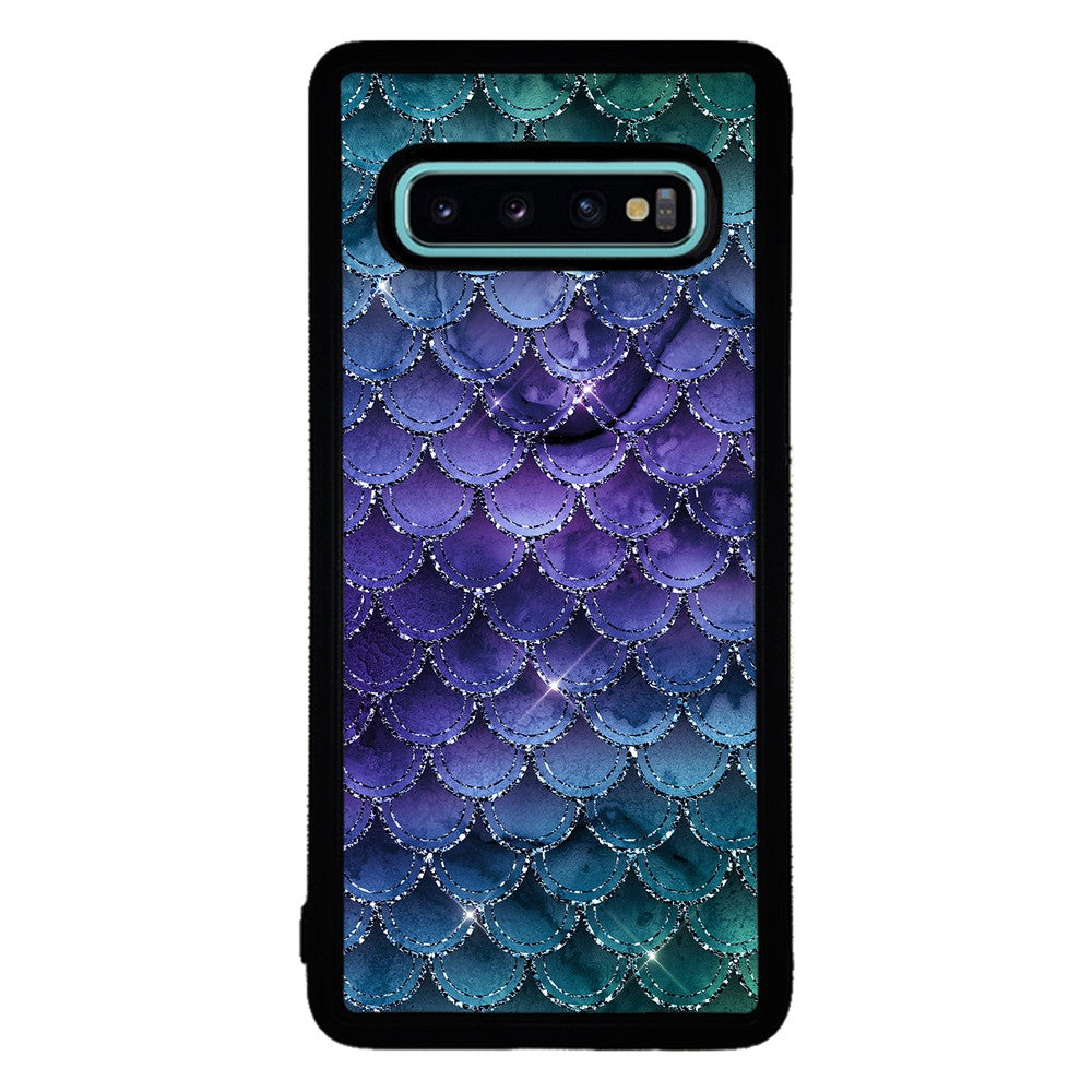 Purple Shine Mermaid Scales Samsung Phone Case