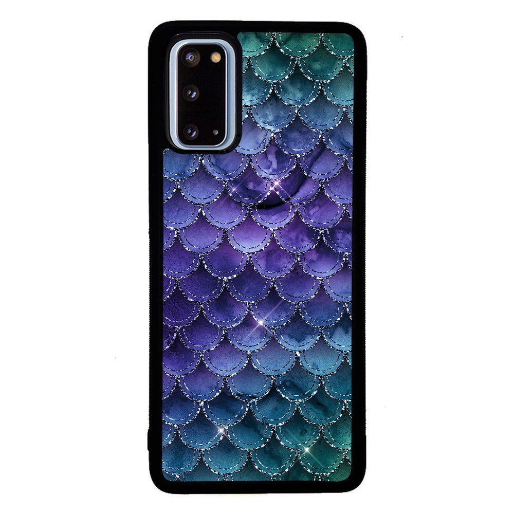 Purple Shine Mermaid Scales Samsung Phone Case