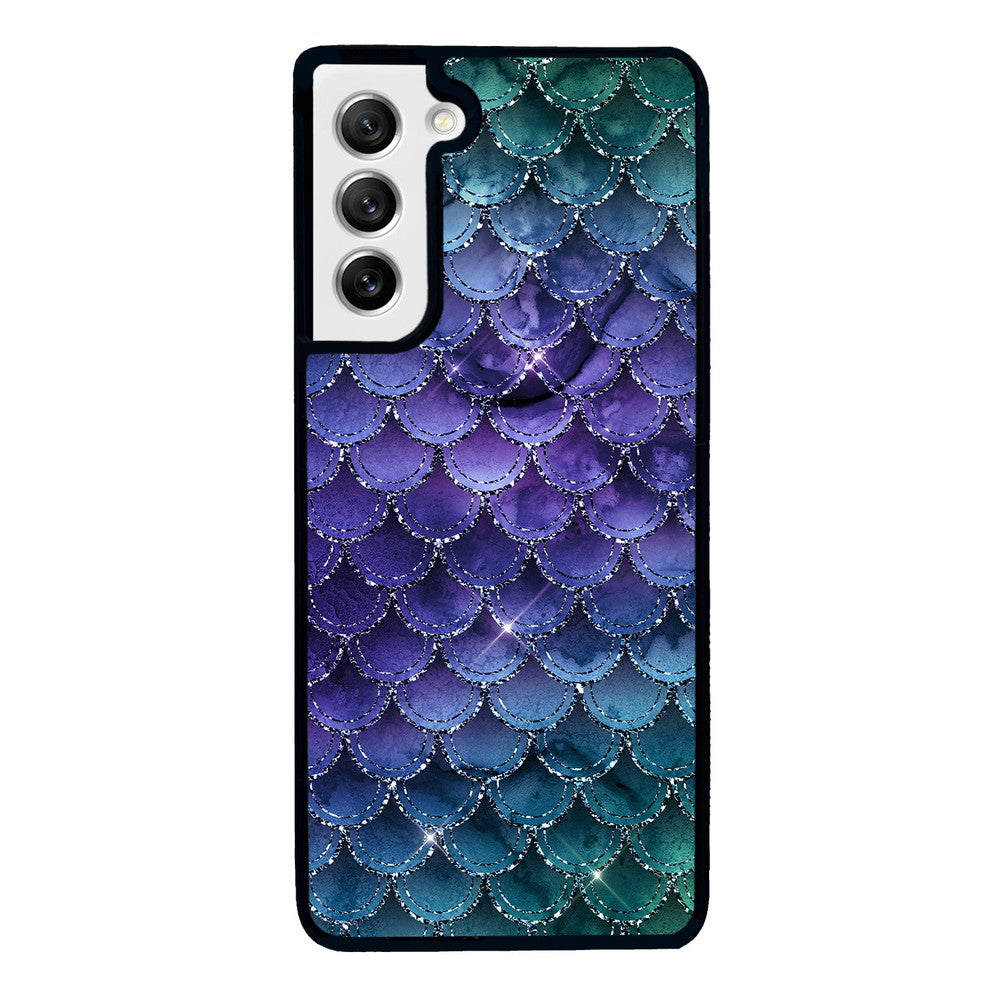 Purple Shine Mermaid Scales Samsung Phone Case
