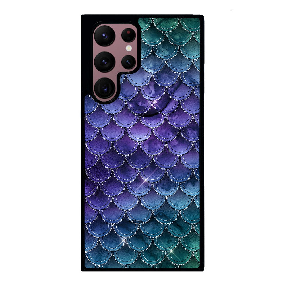 Purple Shine Mermaid Scales Samsung Phone Case