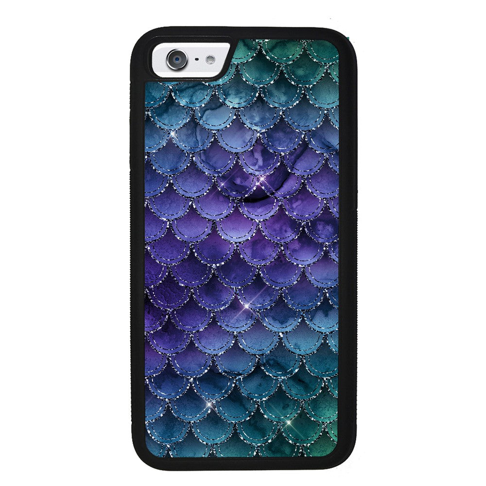 Purple Shine Mermaid Scales Apple iPhone Case