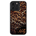 Leopard Realistic Animal Skin Personalized Apple iPhone Case