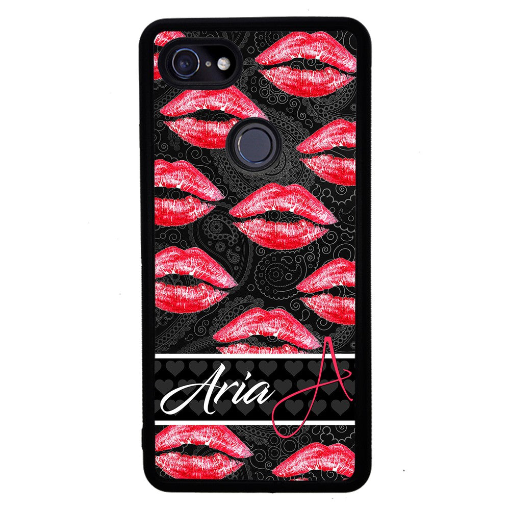 Red Lips French Pattern Personalized Google Phone Case