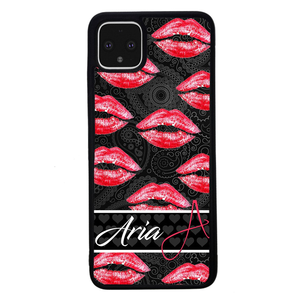 Red Lips French Pattern Personalized Google Phone Case