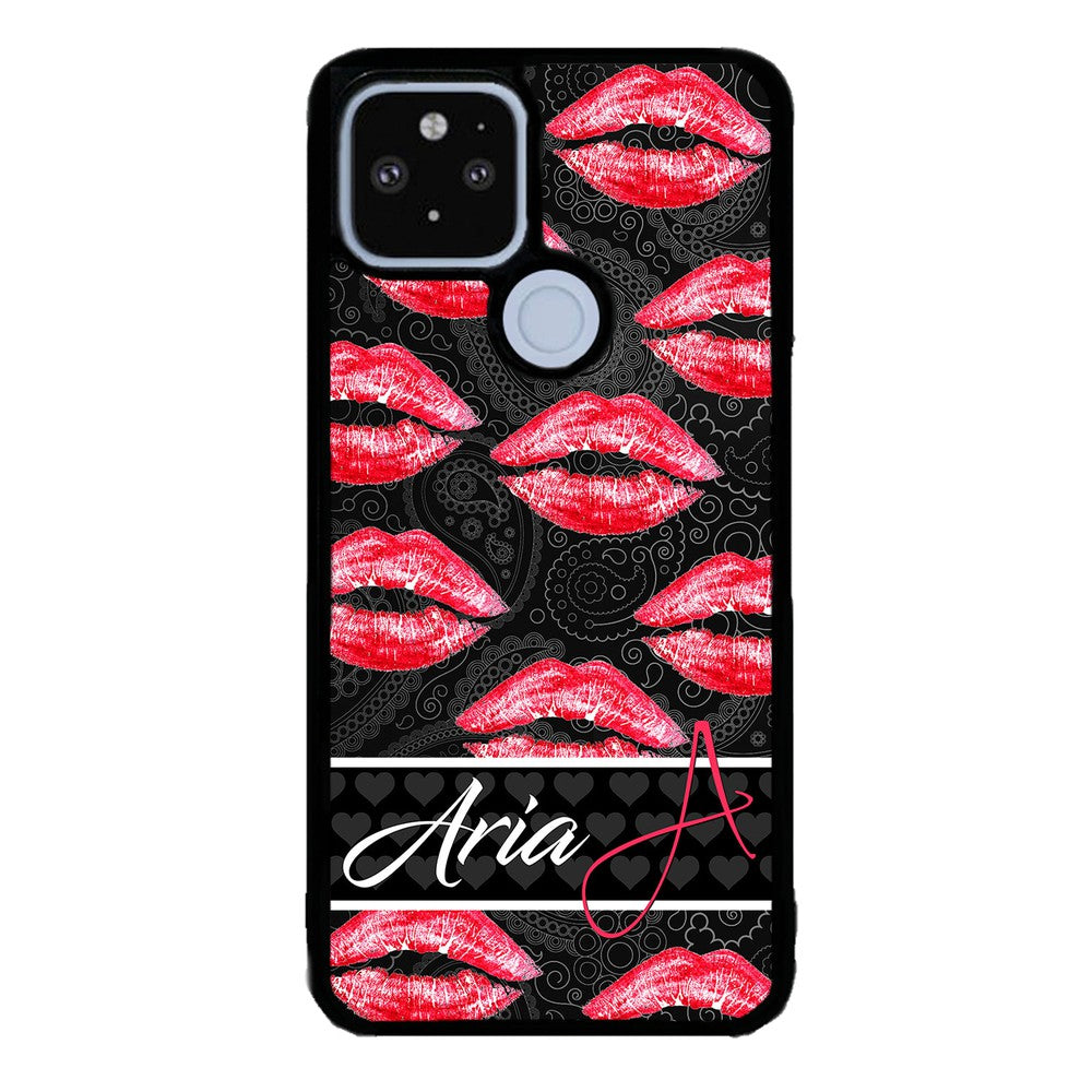 Red Lips French Pattern Personalized Google Phone Case