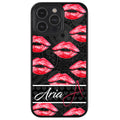 Red Lips French Pattern Personalized Apple iPhone Case