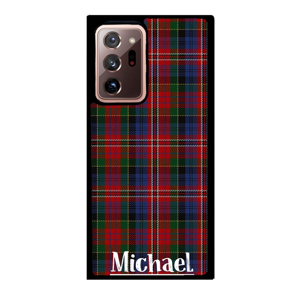 Plaid Tartan Sweater Green Blue and Red Personalized Samsung Phone Case
