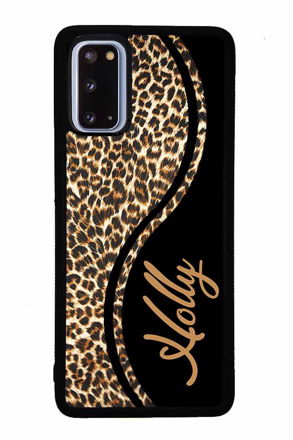 Leopard Curvy Personalized Samsung Phone Case