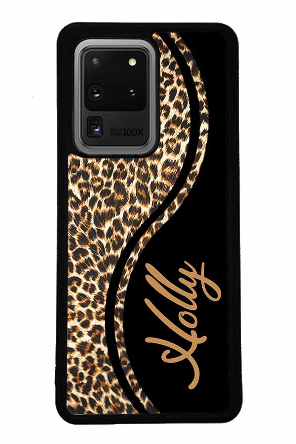 Leopard Curvy Personalized Samsung Phone Case