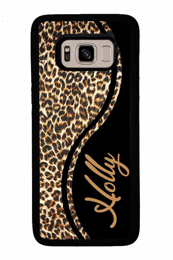 Leopard Curvy Personalized Samsung Phone Case