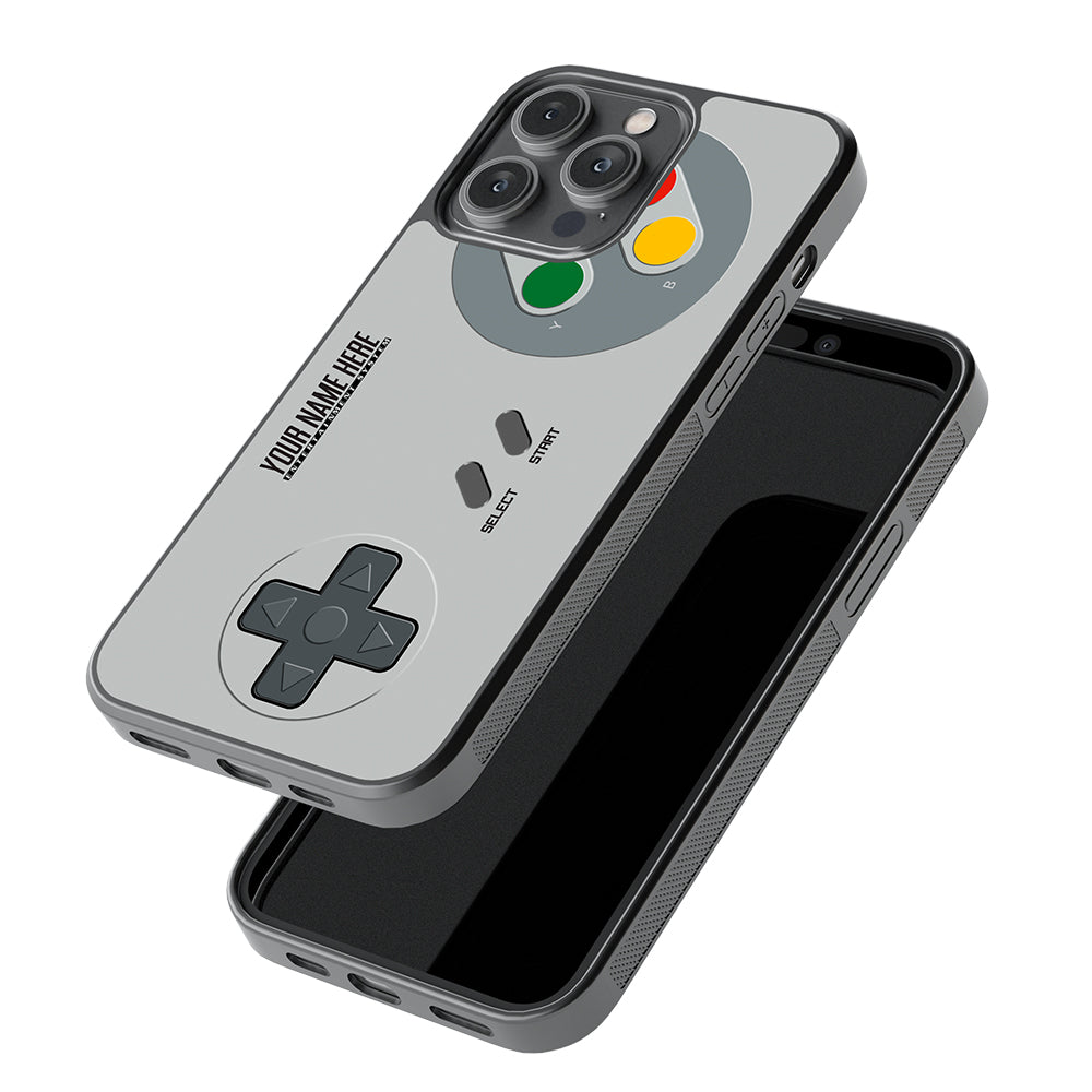 Retro Super Handheld Gaming Console Personalized Apple iPhone Case