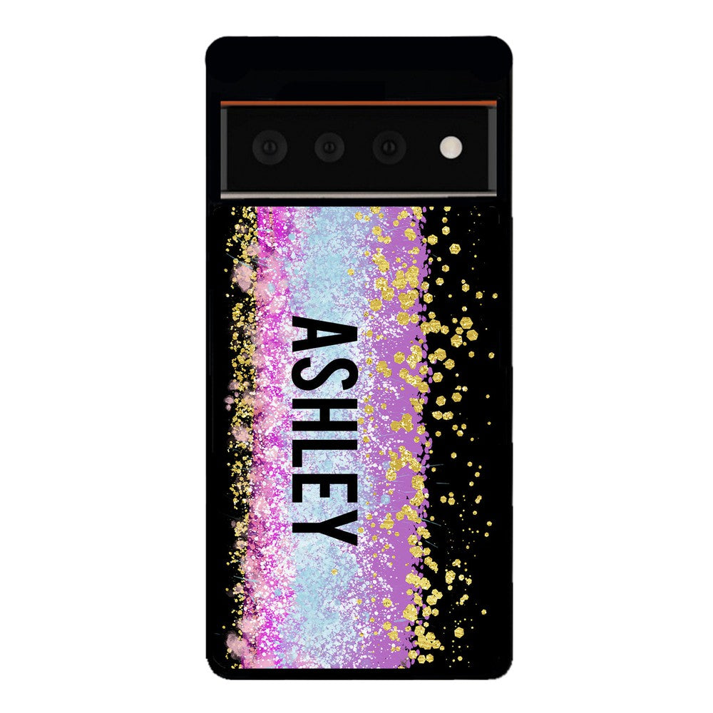Unicorn Teal Purple Pink Gold Splash Personalized Google Phone Case